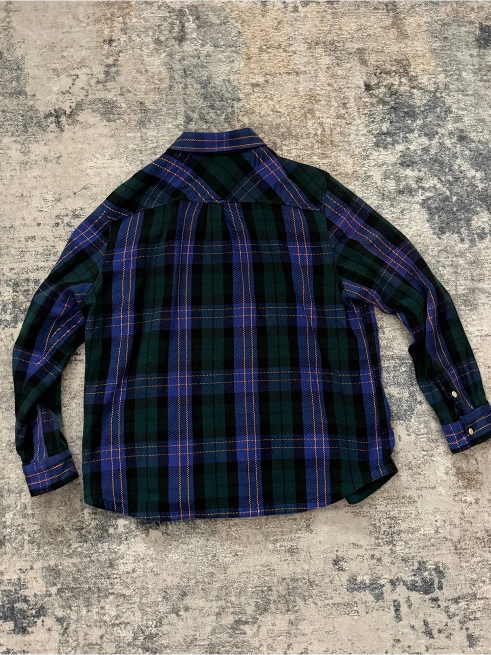 The North Face Green & Blue Plaid Button-Down Shirt